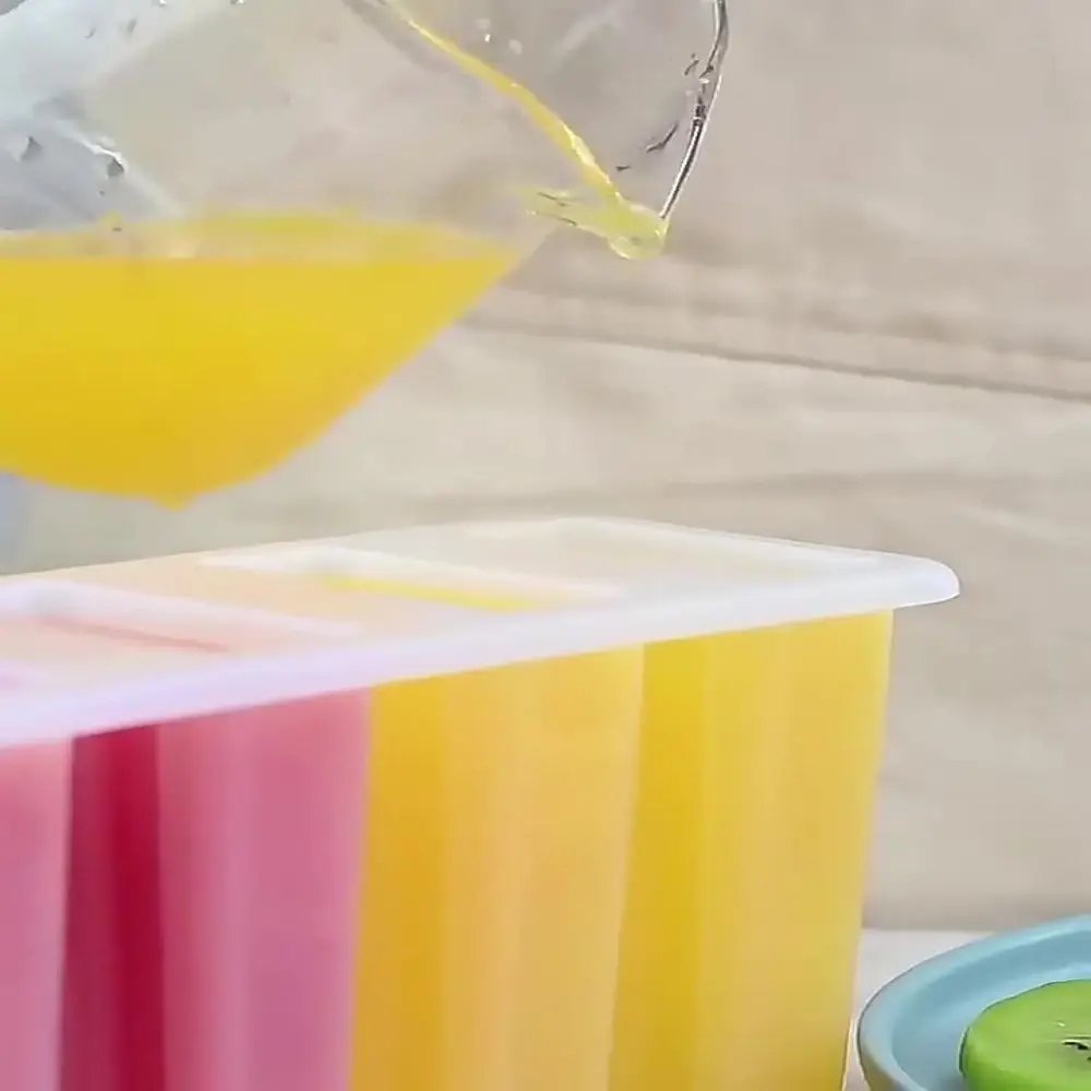 4-Link Old Popsicle Mold With Lid Home Made Homemade Mung Bean Popsicle Homemade Ice Cream Frozen Ice Cream Molds - Image 4