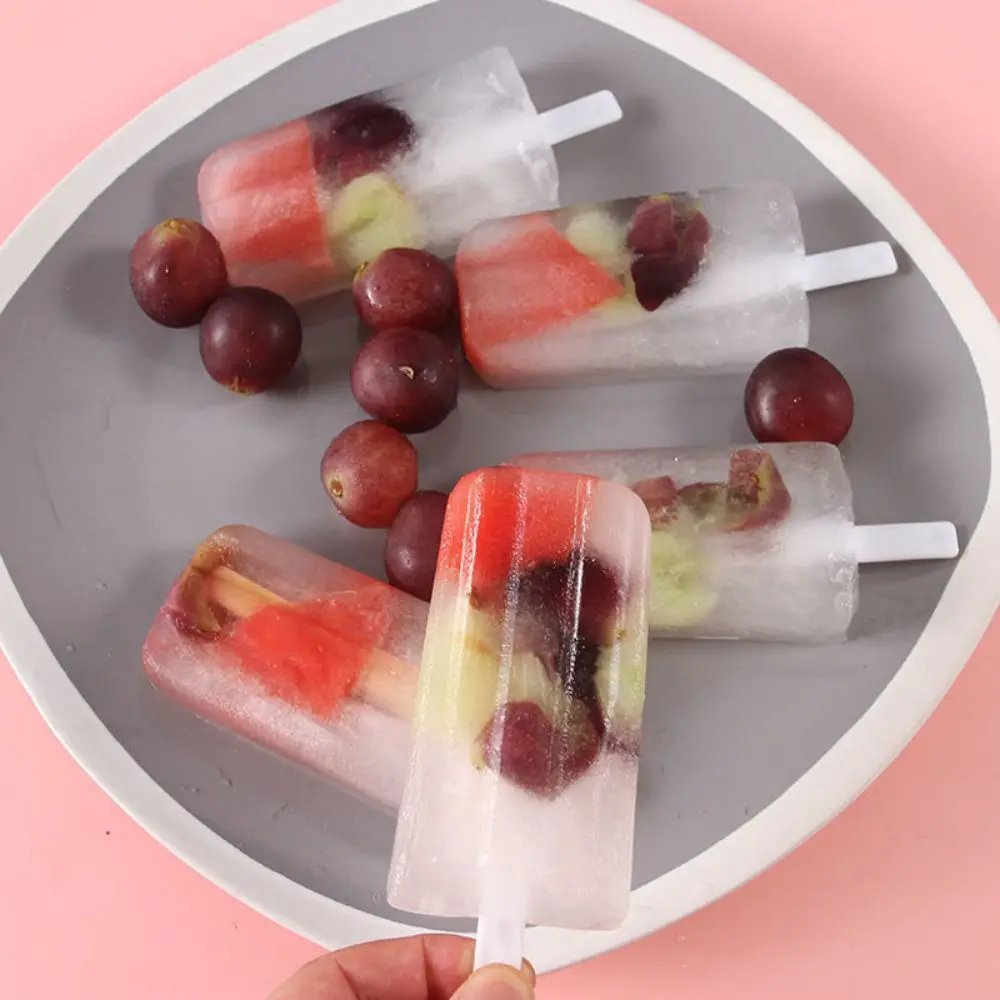 4-Link Old Popsicle Mold With Lid Home Made Homemade Mung Bean Popsicle Homemade Ice Cream Frozen Ice Cream Molds - Image 2